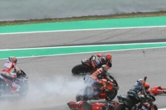Francesco Bagnaia Crash di MotoGP Catalunya 2023